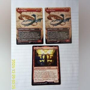 3 Rare Ran And Shaw MTG Cards ~ 2 Borderless ~ Magic Avatar: The Last Airbender